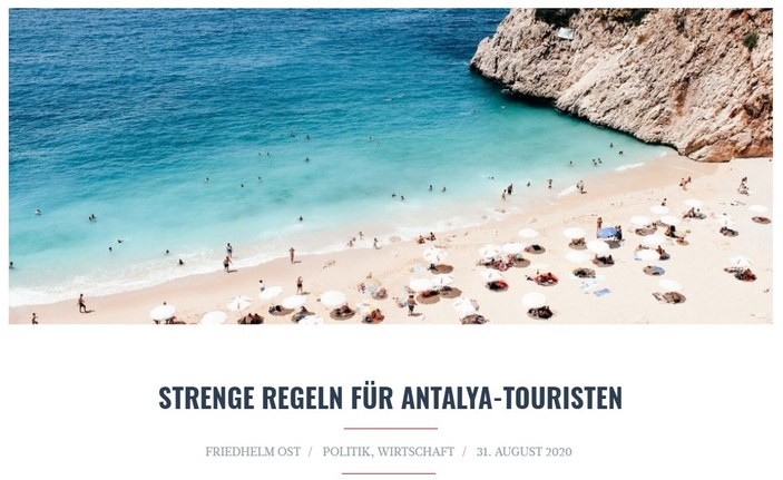Alman siyasetçi Türkiye’nin turizm önlemlerine övgü yağdırdı