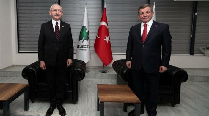 Kılıçdaroğlu, Davutoğlu'na 'geçmiş olsun' ziyareti yaptı
