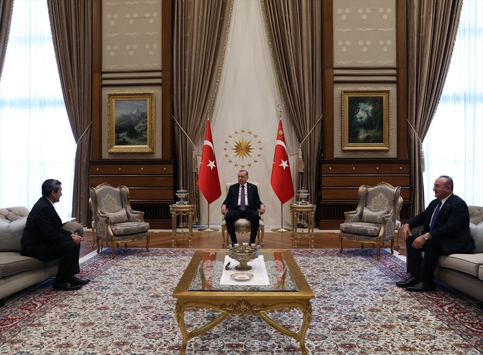 Cumhurbaşkanı Erdoğan, Türkmenistan Dışişleri Bakanı Raşit Meredov'u kabul etti