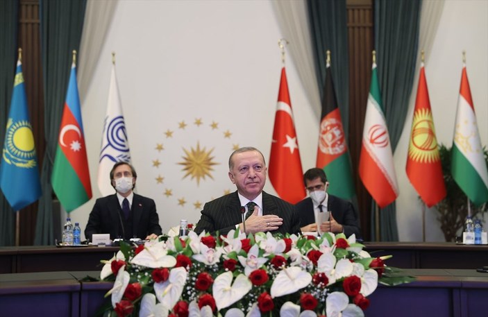Cumhurbaşkanı Erdoğan, Ekonomik İş Birliği Teşkilatı Zirvesi'ne katıldı