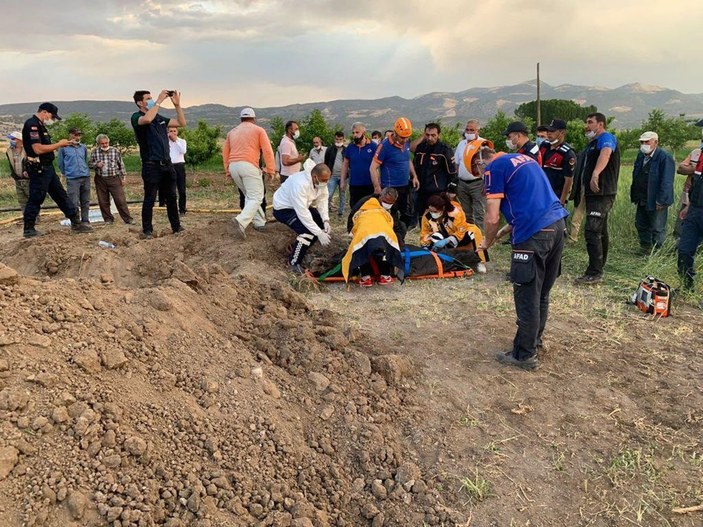 Burdur'da toprak yığınlarının altında kalan yaşlı adam öldü