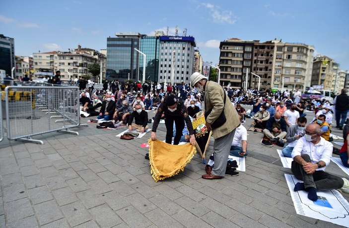 Taksim Camii'nde açılış öncesi görüntüler
