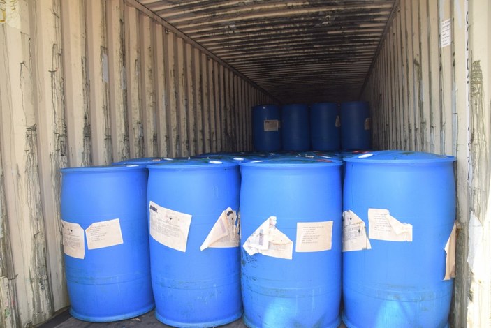 Çin’den gelen konteynerde 26 ton kimyasal madde yakalandı