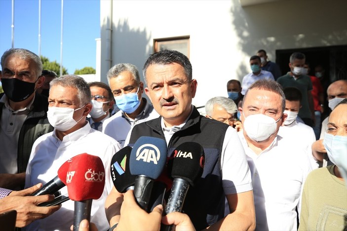 Bakan Bekir Pakdemirli, Manavgat yangınıyla ilgili PKK'yı işaret etti