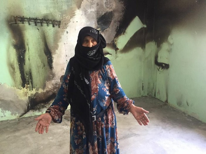 Adana'da yaşlı kadının tek katlı evi kül oldu