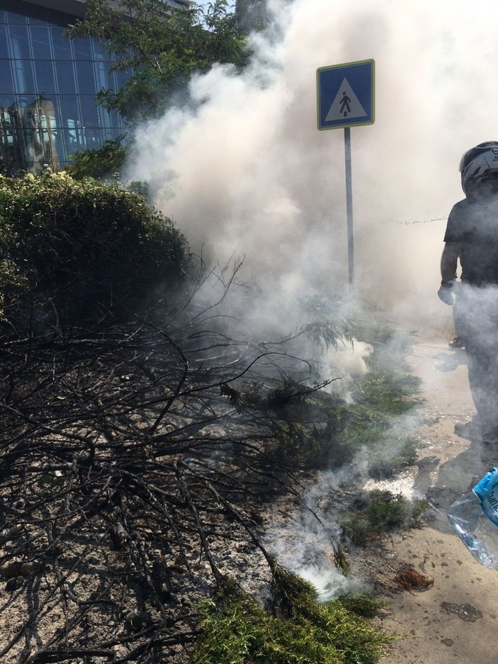 Beşiktaş’ta yangın paniği
