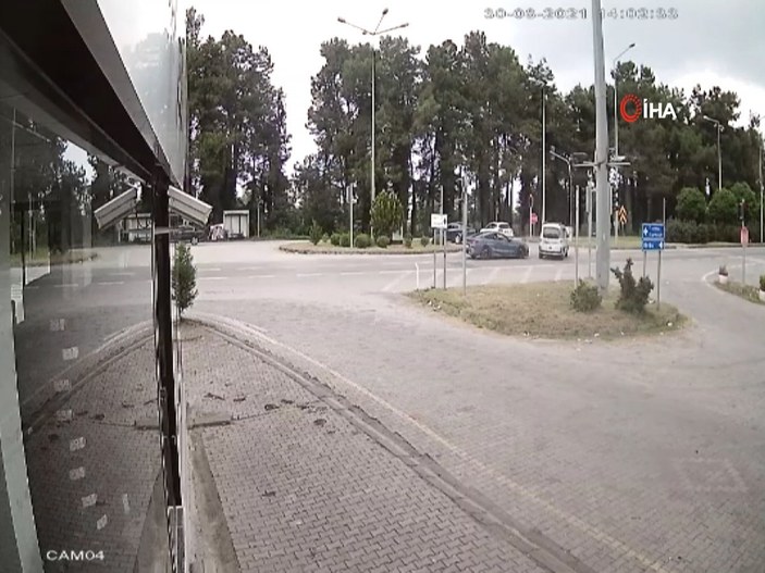 Samsun'da 2 kişinin öldüğü kaza kamerada