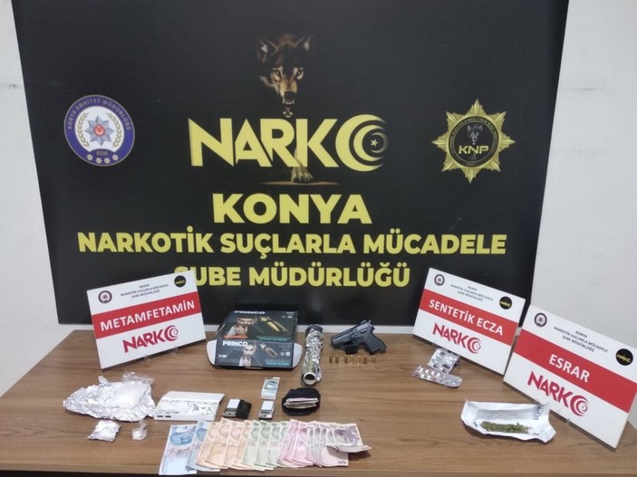 Konya'da uyuşturucu operasyonu: 15 gözaltı
