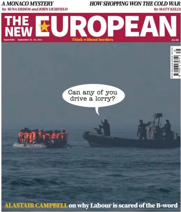 İngiliz medyasında çıkan göçmen karikatürü