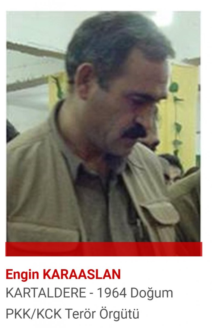PKK'nın sözde merkez komite üyesi Engin Karaaslan öldürüldü