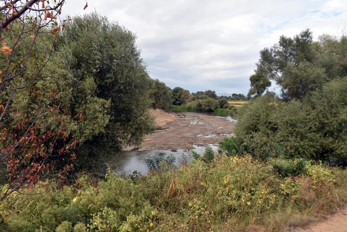 Edirne'de kuraklık: Tunca Nehri dip seviyede