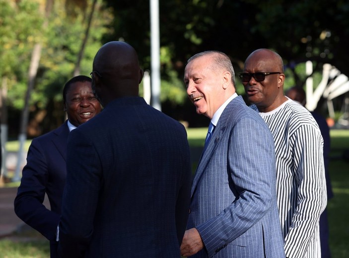 Cumhurbaşkanı Erdoğan, üç Afrika lideriyle bir araya geldi