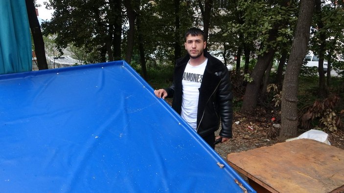 Trabzon’da, balık satan yeğeninin tezgahını testere ile parçaladı