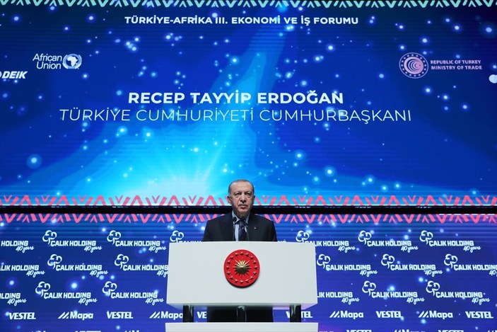 Cumhurbaşkanı Erdoğan, Türkiye-Afrika İş Forumu'na katıldı