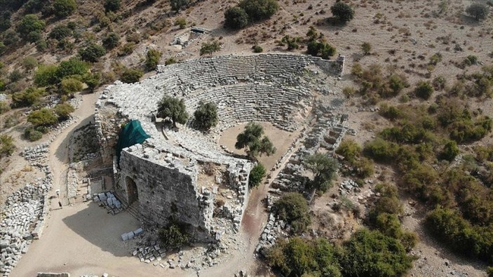 Muğla'da bulunan Kaunos Antik Kenti'nde Bizans dönemine ait kilise bulundu