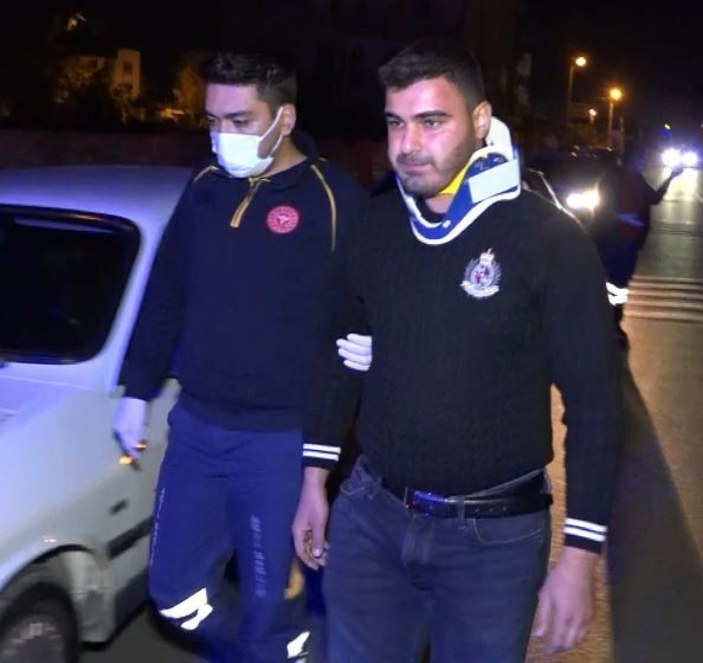 Aksaray'da kaza yapan sürücü, polislere çok mu içtim diye sordu