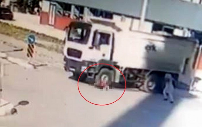 Samsun'da kamyon kadını ezdi