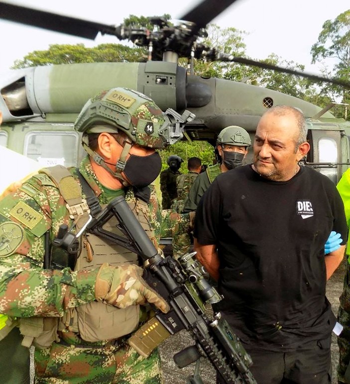 Kolombiya'da en çok aranan uyuşturucu kaçakçısı yakalandı