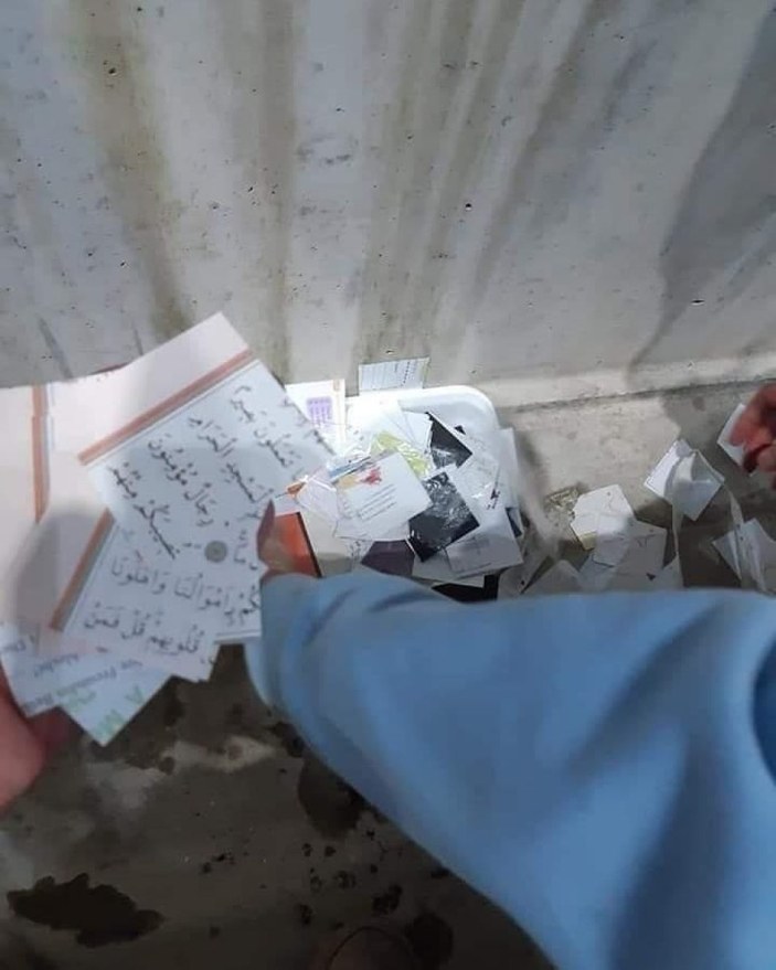 Ordu'da Kur’an-ı Kerim sayfalarını konfeti yaptılar