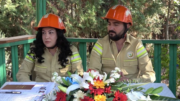 Kırıkkale'de yangın söndürme tatbikatı gibi düğün