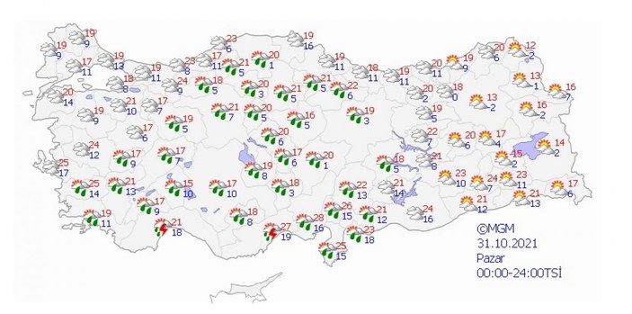 Meteoroloji uyardı: İç Anadolu'ya sağanak yağış geliyor