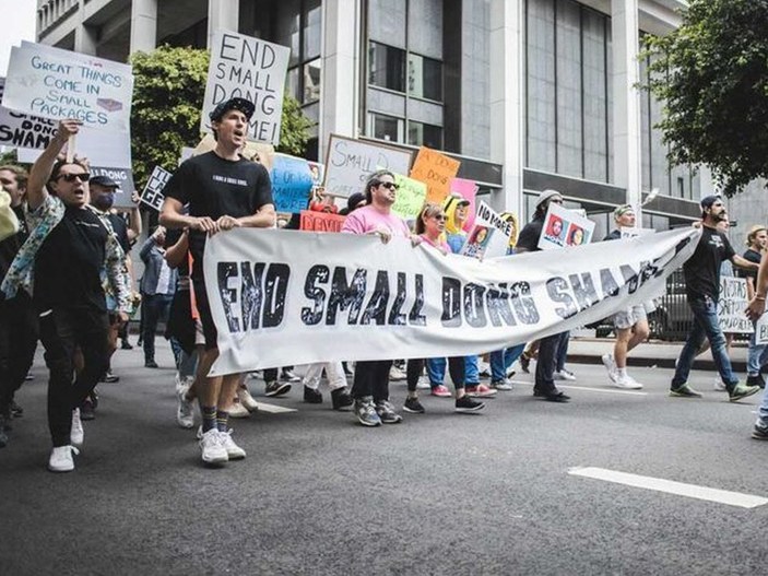 ABD'de 'küçük kamış utancı' protestosu