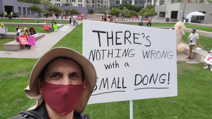 ABD'de 'küçük kamış utancı' protestosu