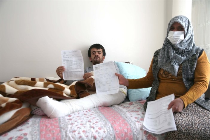 Diyarbakır'da mermer kemik hastası genç, tedavi için yardım bekliyor