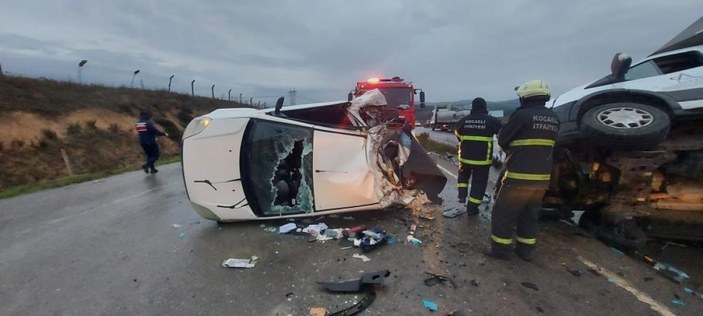 Kocaeli'de 7 araçlık zincirleme trafik kazası