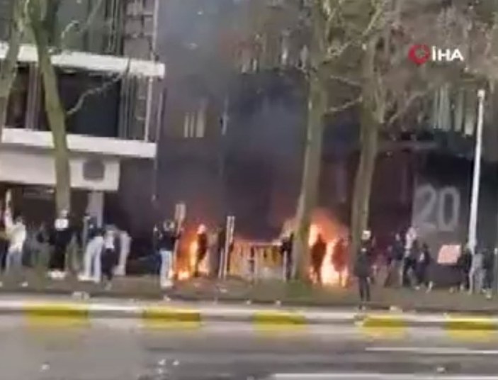 Belçika'da Covid-19 kısıtlamaları protesto edildi