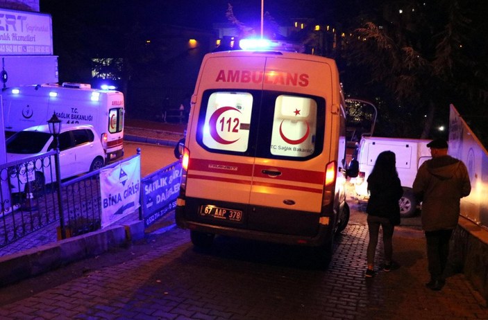 Zonguldak'ta öğrenci evinde yangın çıktı