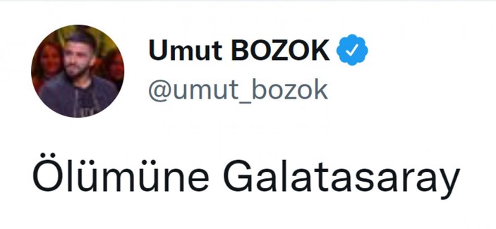 Galatasaray taraftarından Umut Bozok paylaşımı