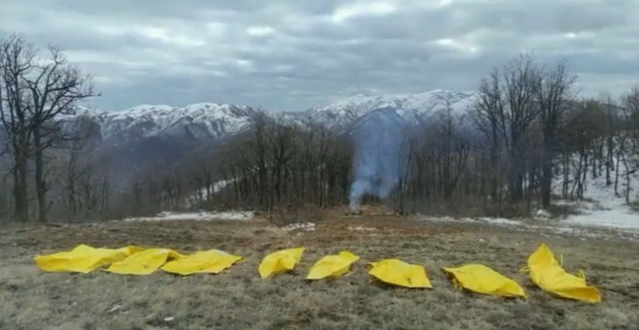 Tunceli'de öldürülen teröristler sarı poşette