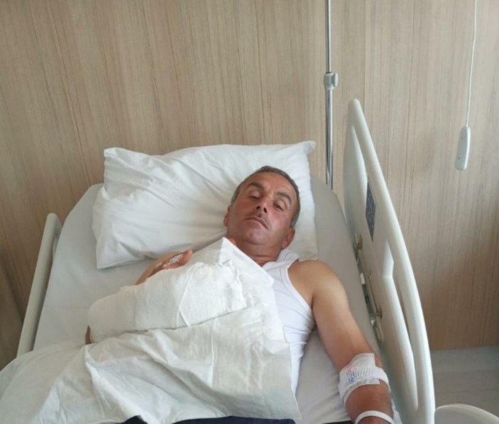 Kastamonu'da kaçan kurbanlığı yakalamaya çalışan kişi yaralandı