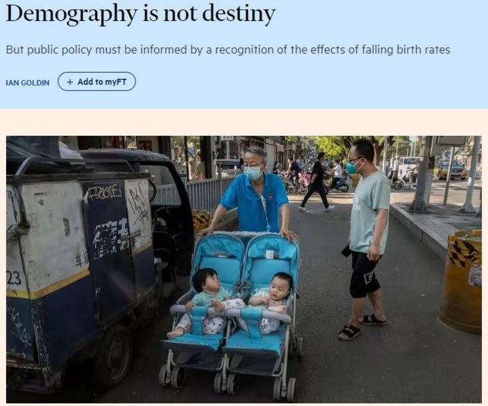 Financial Times: Demografi kader değil