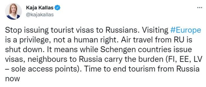 Finlandiya ve Estonya, AB'yi Ruslara turist vizesi vermeyi durdurmaya çağırdı