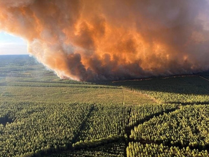 Fransa'nın güneyindeki orman yangınlarında, 6 bin hektar kül oldu