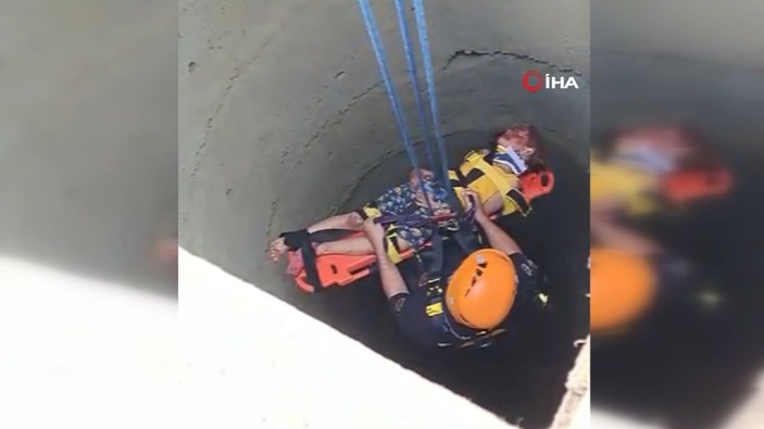 Ankara'da 25 metrelik kuyuya düşen çocuk kurtarıldı