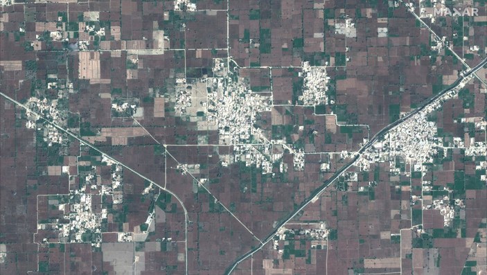 Pakistan'da sel felaketinin boyutunu gösteren uydu görüntüleri