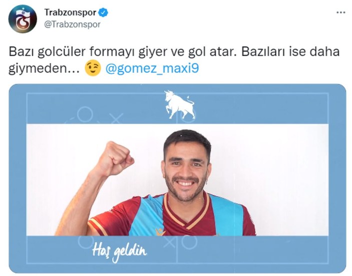 Trabzonspor'dan Fenerbahçe'ye Maxi Gomez göndermesi