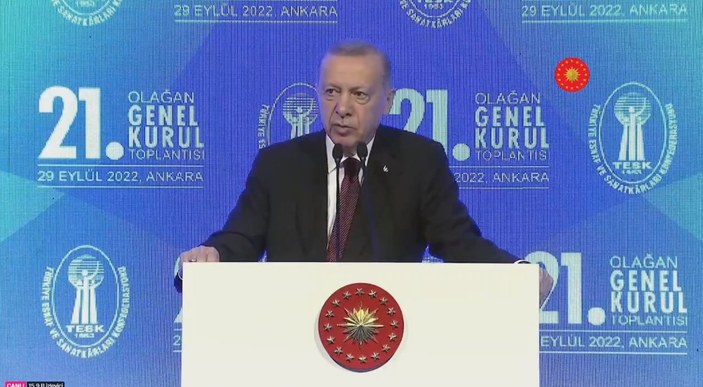 Cumhurbaşkanı Erdoğan, TESK'in 21. Olağan Genel Kurulu'na katıldı