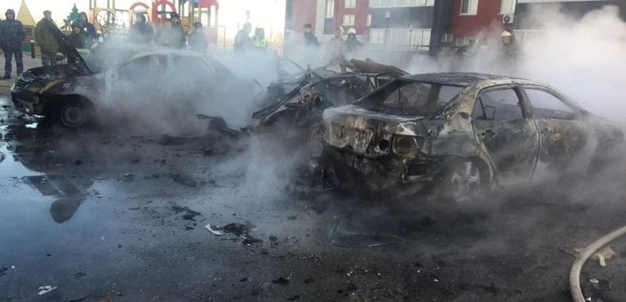 Rusya'da patlayan otomobildeki çocuk hayatını kaybetti