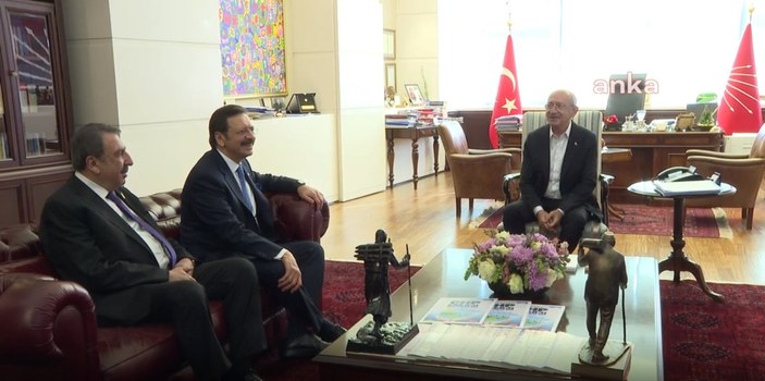 Kemal Kılıçdaroğlu, TOBB Başkanı Hisarcıklıoğlu ile görüştü