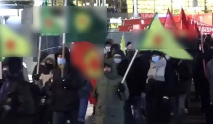 Finlandiya'da terör örgütü YPG/PKK paçavralarına polis engeli