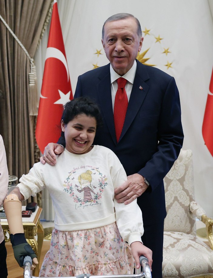 Cumhurbaşkanı Erdoğan Filistinli kardeşleri ağırladı