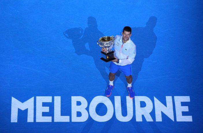 Avustralya Açık'ta şampiyon Novak Djokovic