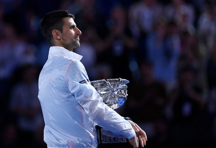 Avustralya Açık'ta şampiyon Novak Djokovic