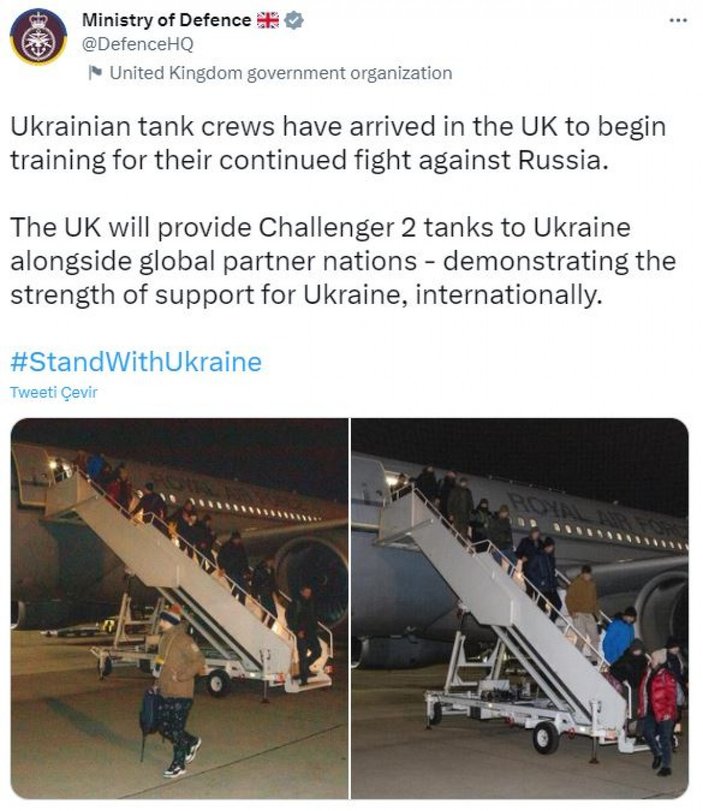 Ukrayna birlikleri, tank eğitimi için İngiltere’ye geldi #3
