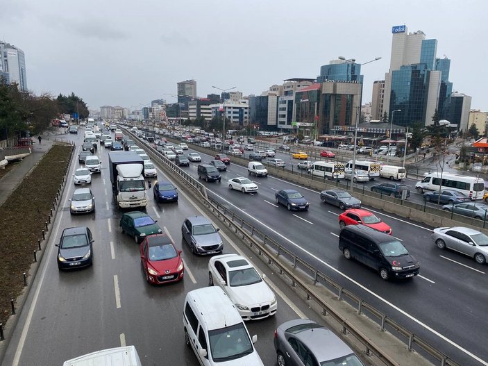 İstanbul'da hafta sonu trafik yoğunluğu