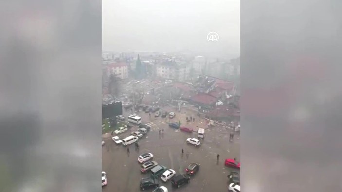 Kahramanmaraş'a deprem sonrası havadan bakış